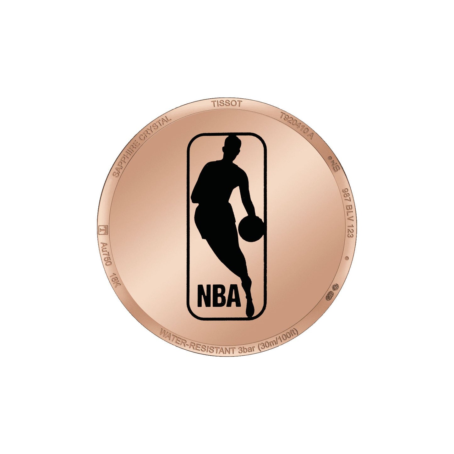 Tissot Vintage Quartz Nba Special Edition 18K Gold (Leather, Brown) Indexes