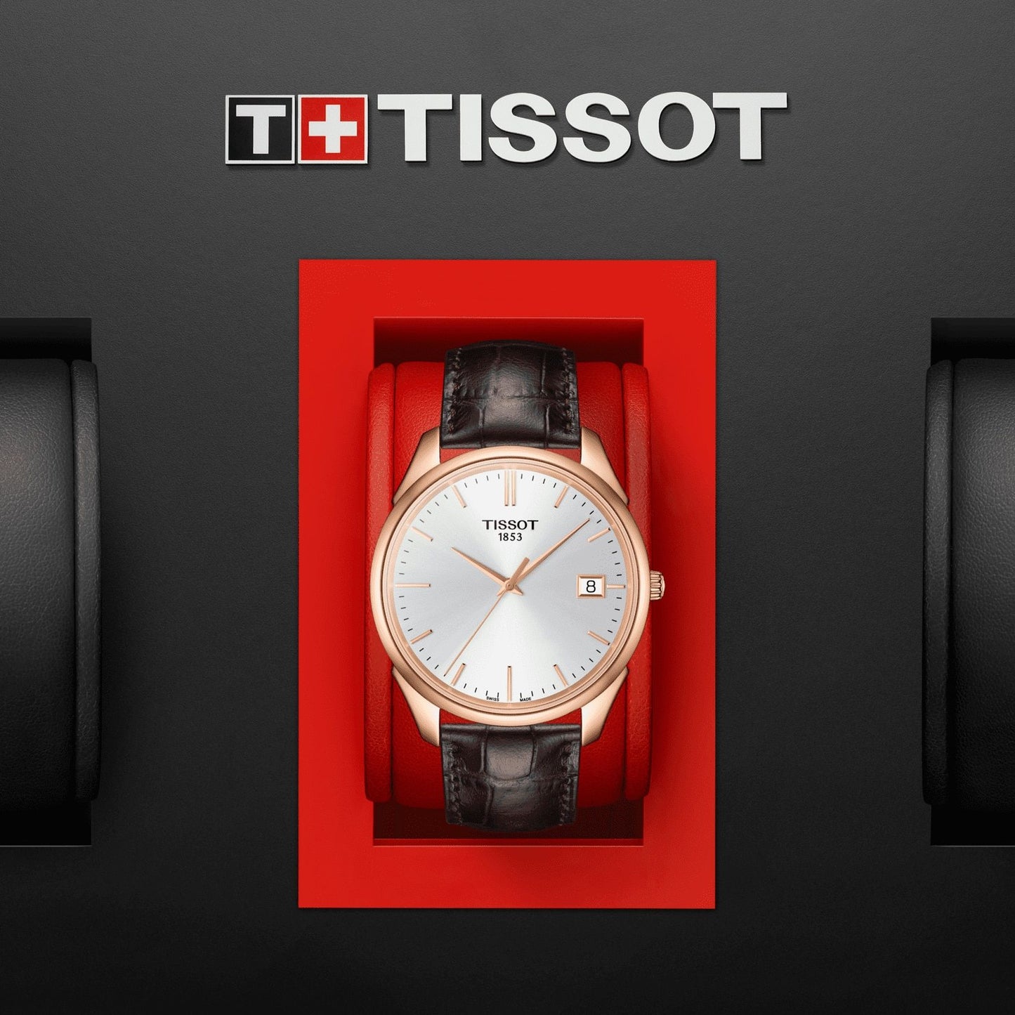 Tissot Vintage Quartz Nba Special Edition 18K Gold (Leather, Brown) Indexes