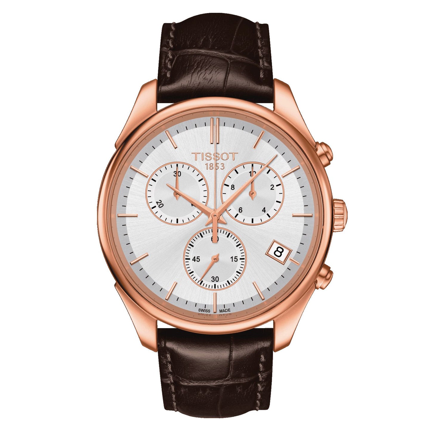 Tissot Vintage Chronograph 18K Gold (Leather, Brown) Indexes