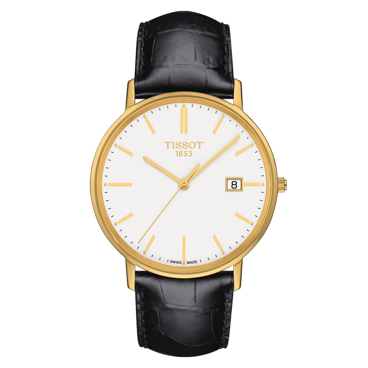 Tissot Goldrun Sapphire 18K Gold (Leather, Black) Indexes