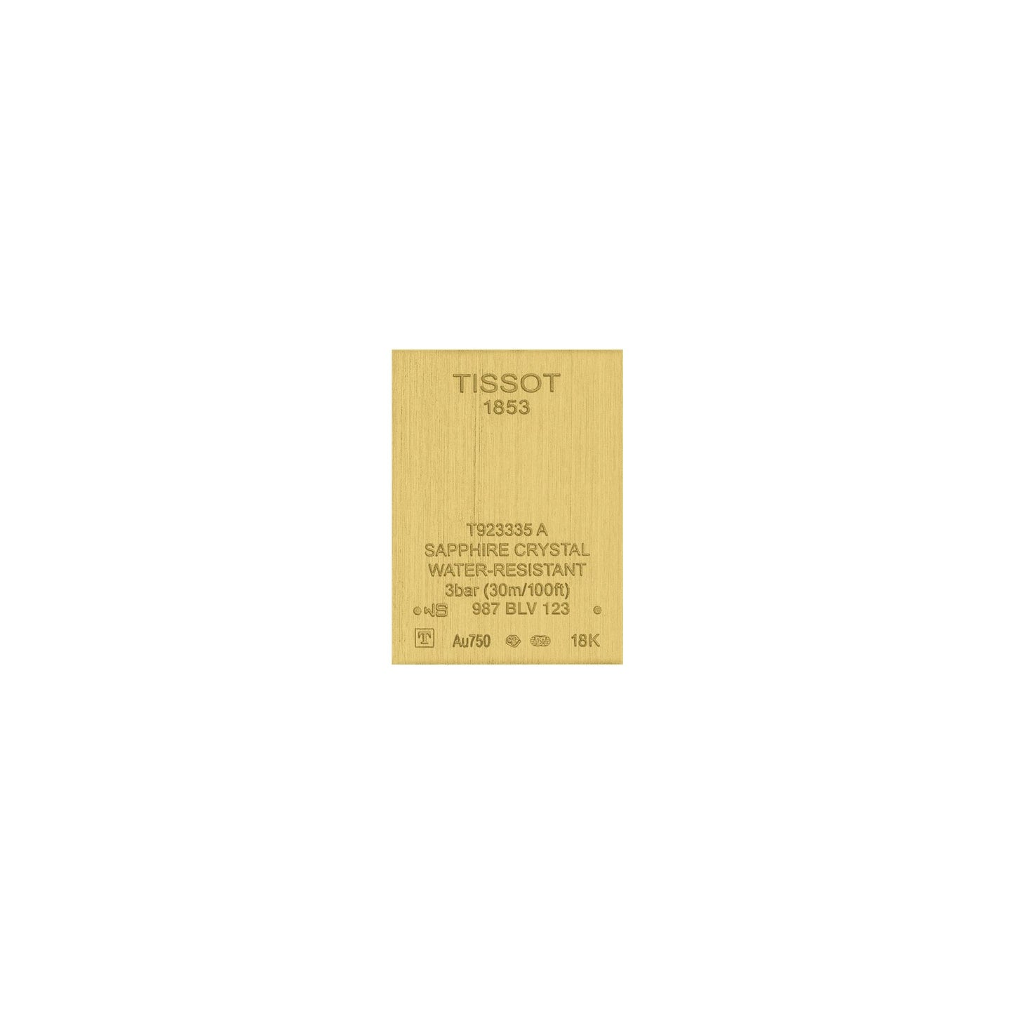 Tissot Prestigious Lady 18K Gold (Leather, Black) Diamonds