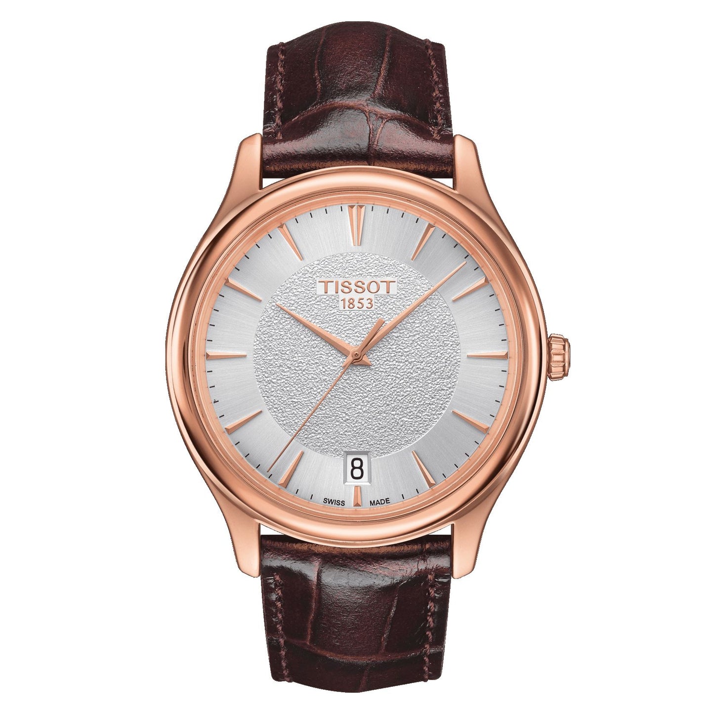 Tissot Fascination 18K Gold (Leather, Brown) Indexes