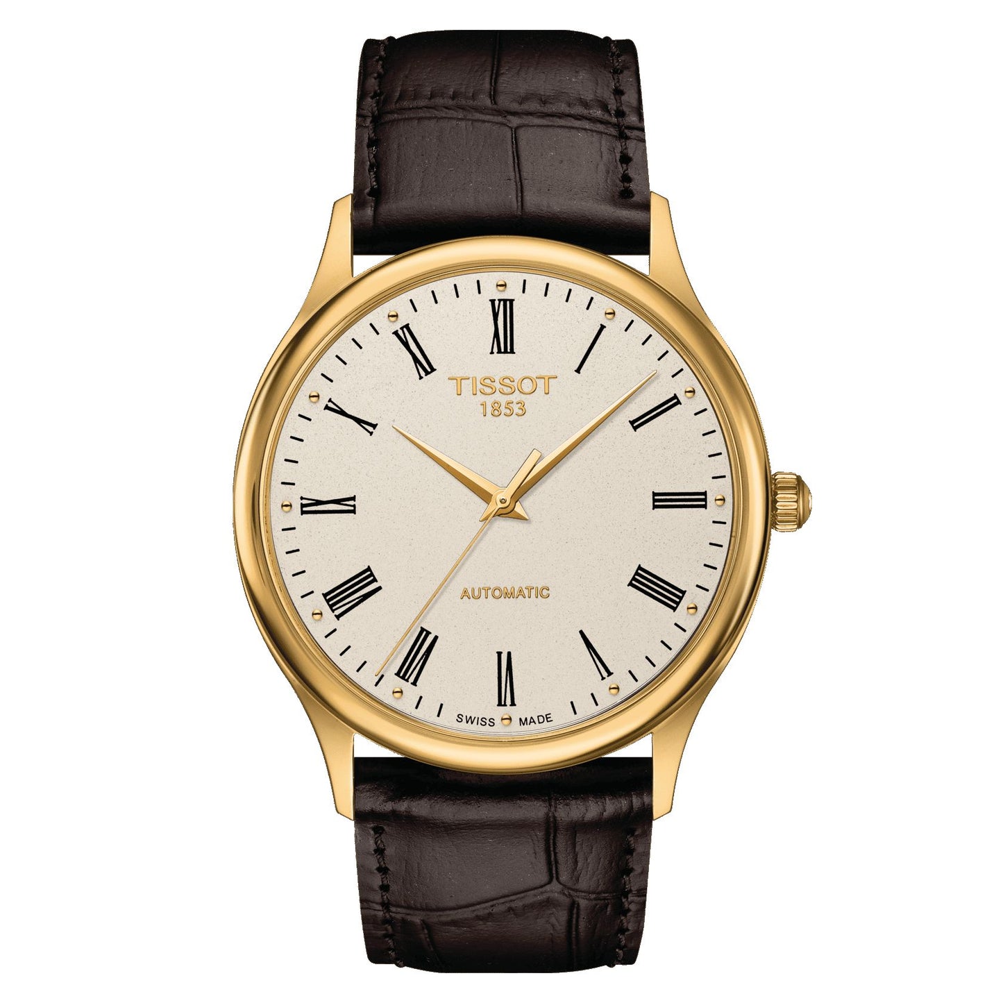 Tissot Excellence Automatic 18K Gold (Leather, Brown) Roman