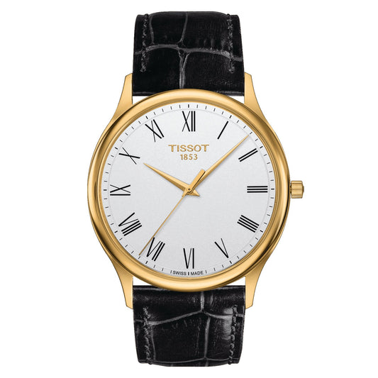 Tissot Excellence 18K Gold (Leather, Black) Roman