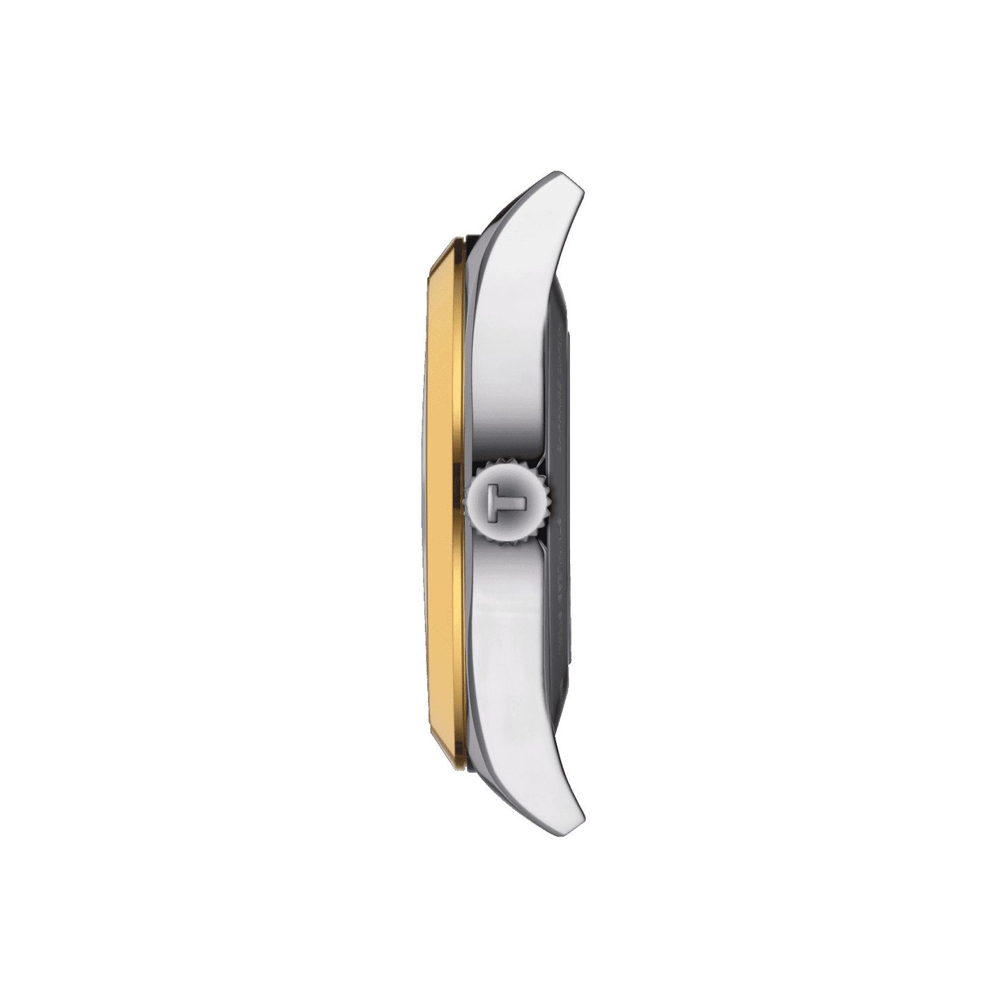 Tissot Gentleman Powermatic 80 Silicium Solid 18K Gold Bezel (Leather, Grey) Indexes