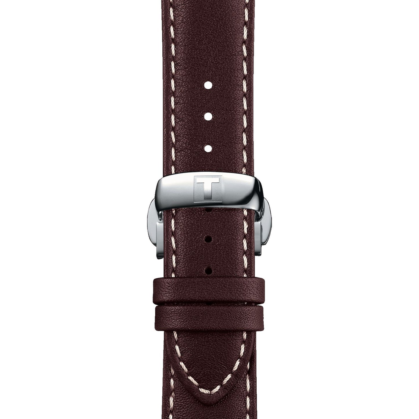 Tissot Gentleman Powermatic 80 Silicium Solid 18K Gold Bezel (Leather, Brown) Indexes