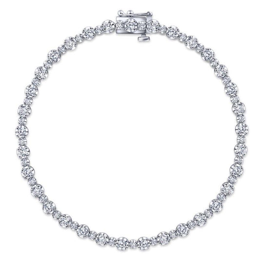 Gabriel & Co. 14k White Gold Lusso Diamond Tennis Bracelet