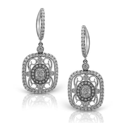 Simon G. Earring 18k Gold (White) 0.7 ct Diamond