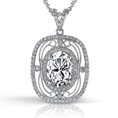 Simon G. Color Pendant 18k Gold (White) 0.5 ct Diamond