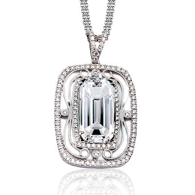 Simon G. Color Pendant 18k Gold (White) 0.62 ct Diamond