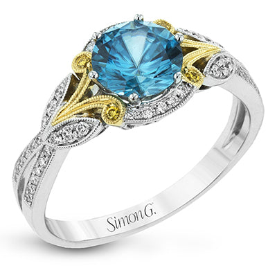 Simon G Bridal Round-Cut Engagement Ring In 18K Gold With Diamonds (White,Yellow)