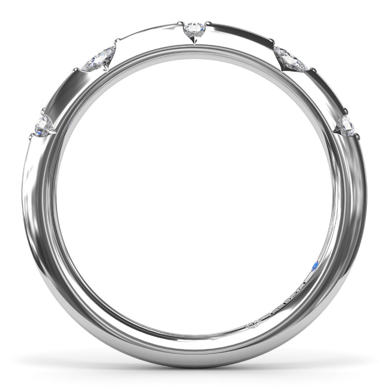 Fana Captivating Raindrop Diamond Wedding Band