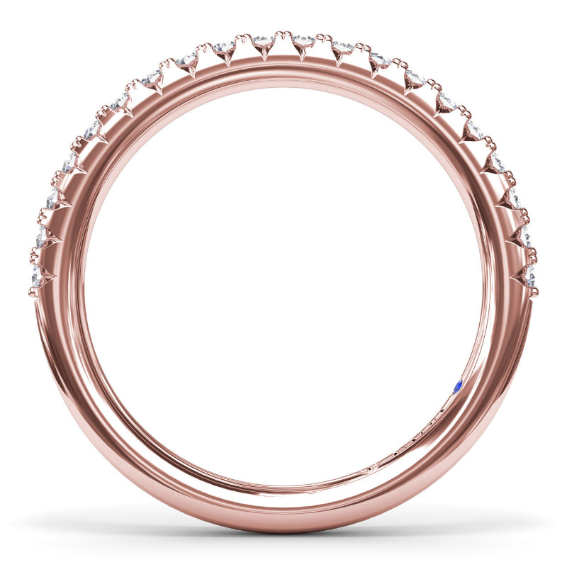 Fana Double Prong Diamond Wedding Band