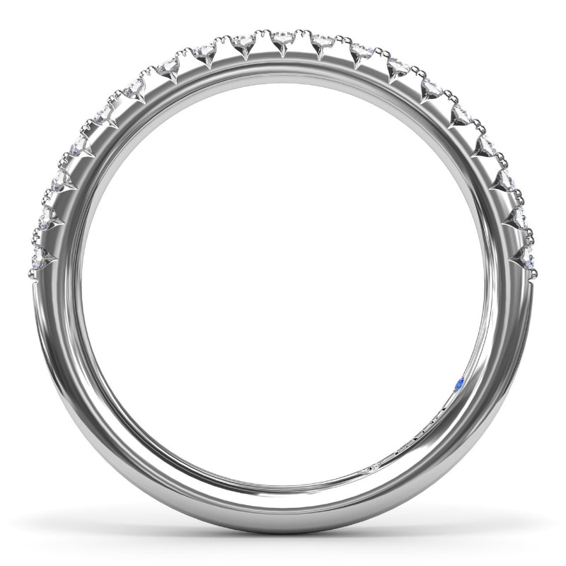 Fana Double Prong Diamond Wedding Band