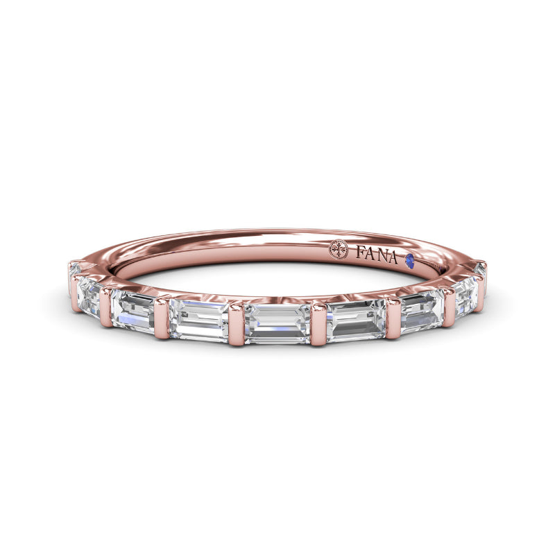 Fana Tapered Baguette Diamond Wedding Band