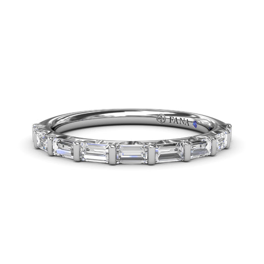 Fana Tapered Baguette Diamond Wedding Band