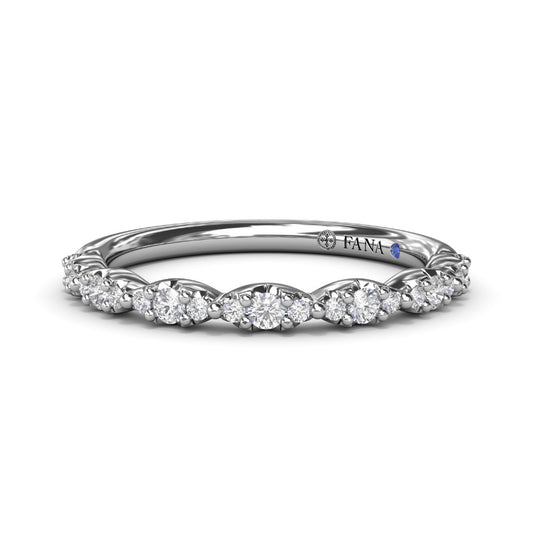 Fana Cluster Marquise Diamond Wedding Band