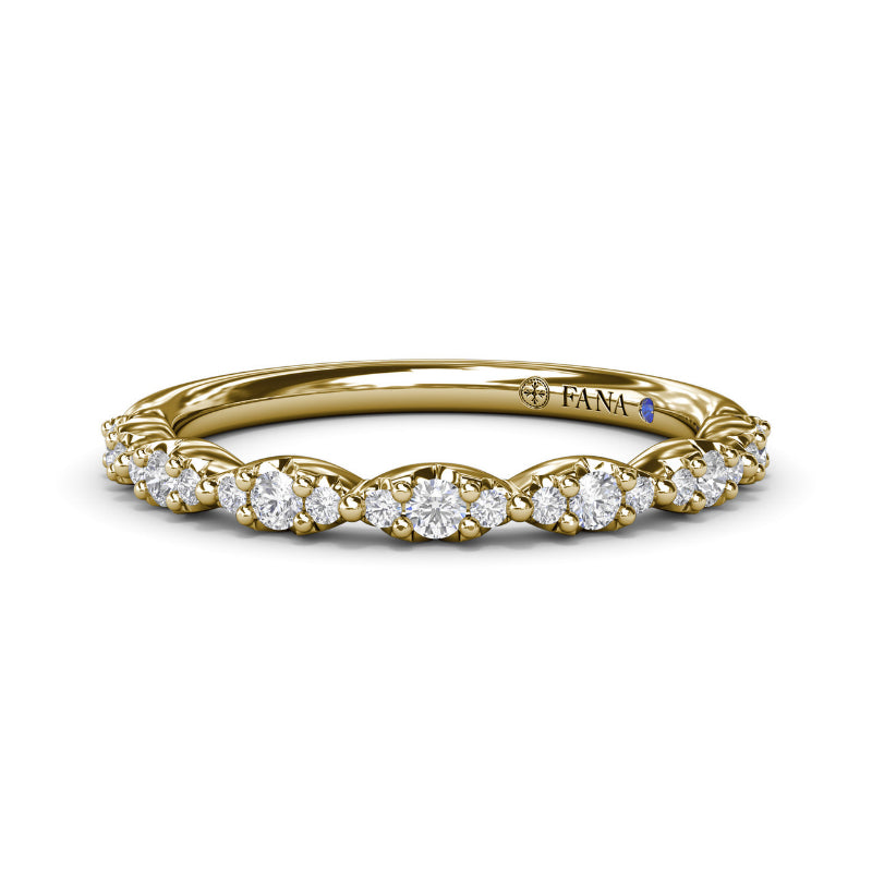 Fana Cluster Marquise Diamond Wedding Band