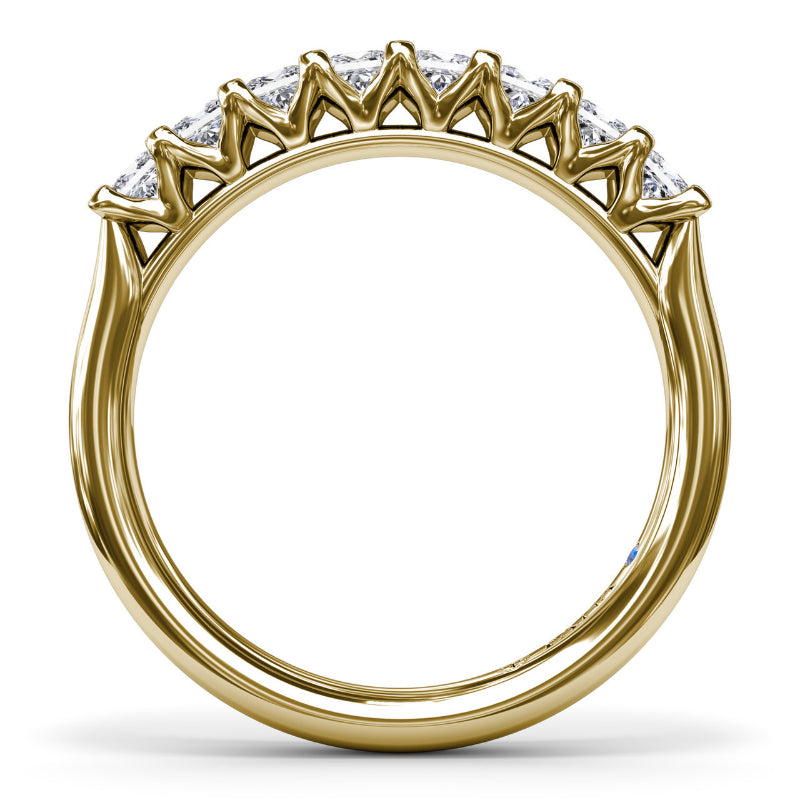 Fana Princess Cut Diamond Wedding Band
