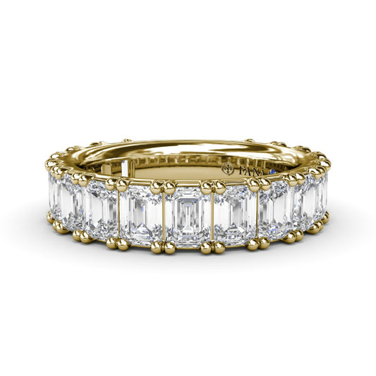 Fana Emerald Cut Diamond Wedding Band