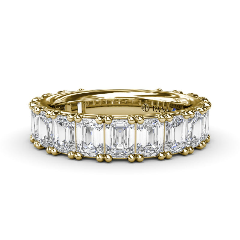 Fana Emerald Cut Diamond Wedding Band