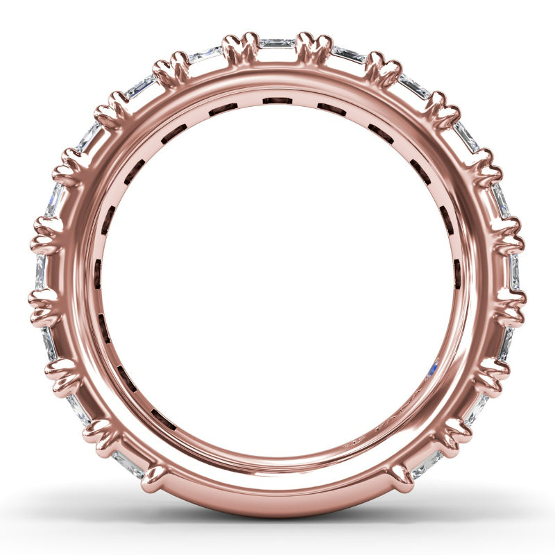 Fana Emerald Cut Diamond Wedding Band