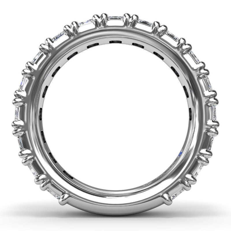 Fana Emerald Cut Diamond Wedding Band