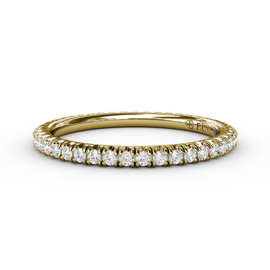 Fana Delicate Modern Pave Anniversary Band