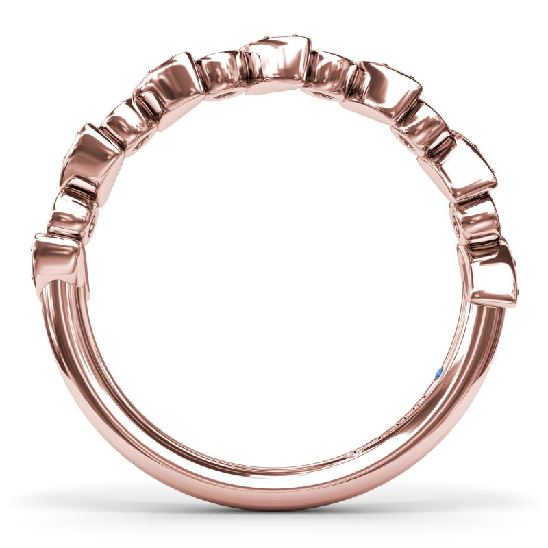 Fana Multi-shaped Bezel Set Diamond Band