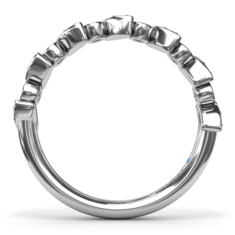 Fana Multi-shaped Bezel Set Diamond Band