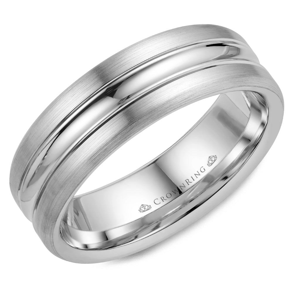 Crownring Wedding Band Platinum Classic 7.00mm