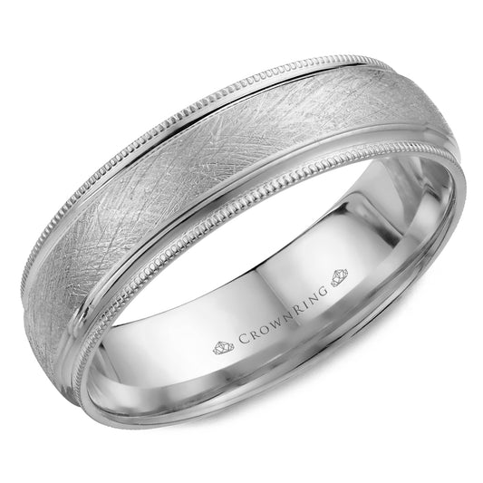 Crownring Wedding Band Platinum Classic 6.00mm