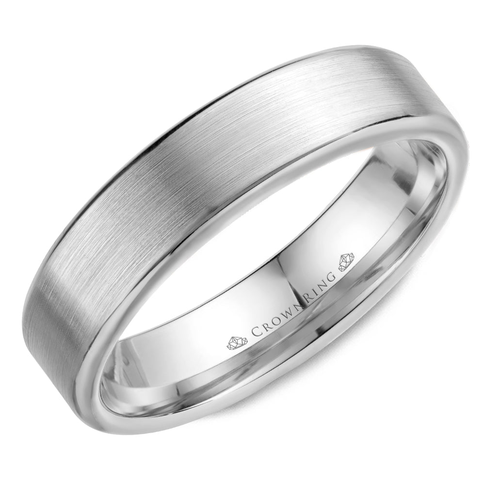 Crownring Wedding Band Platinum Classic 6.00mm