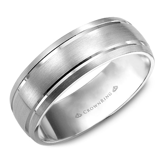 Crownring Wedding Band Platinum Classic 7.00mm