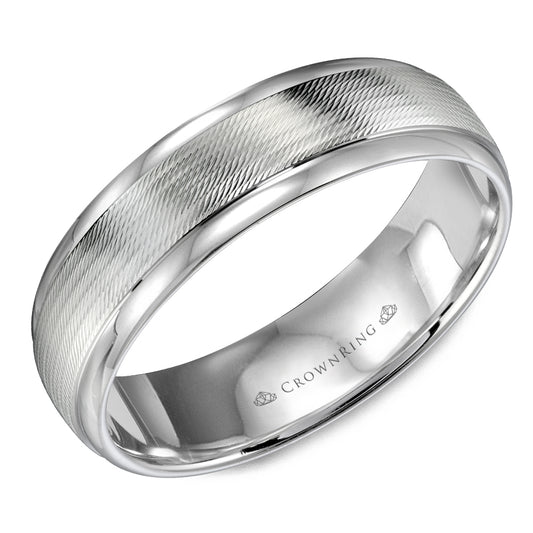 Crownring Wedding Band Platinum Classic 6.00mm
