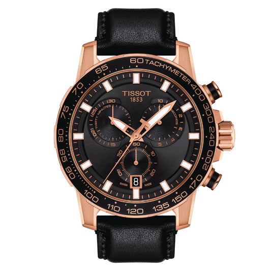 Los Angeles Lakers Tissot 2020 Nba Champions Supersport Chrono (Leather, Black)