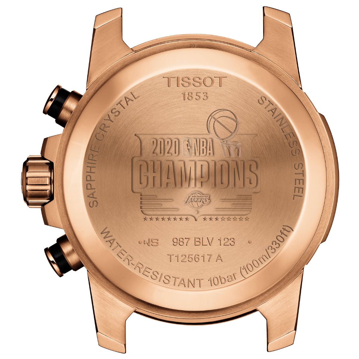 Los Angeles Lakers Tissot 2020 Nba Champions Supersport Chrono (Leather, Black)