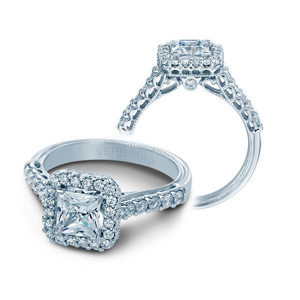 Verragio 14k White Gold 0.50ct Diamond Semi Mount Engagement Ring