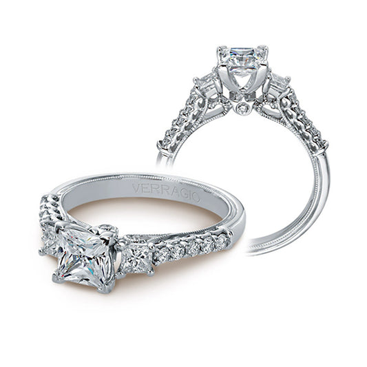 Verragio 14k White Gold 0.60ct Diamond Semi Mount Engagement Ring