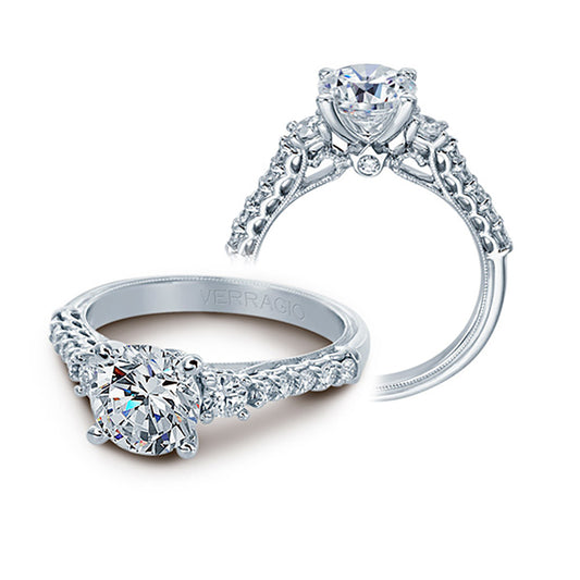 Verragio 14k White Gold 0.50ct Diamond Semi Mount Engagement Ring
