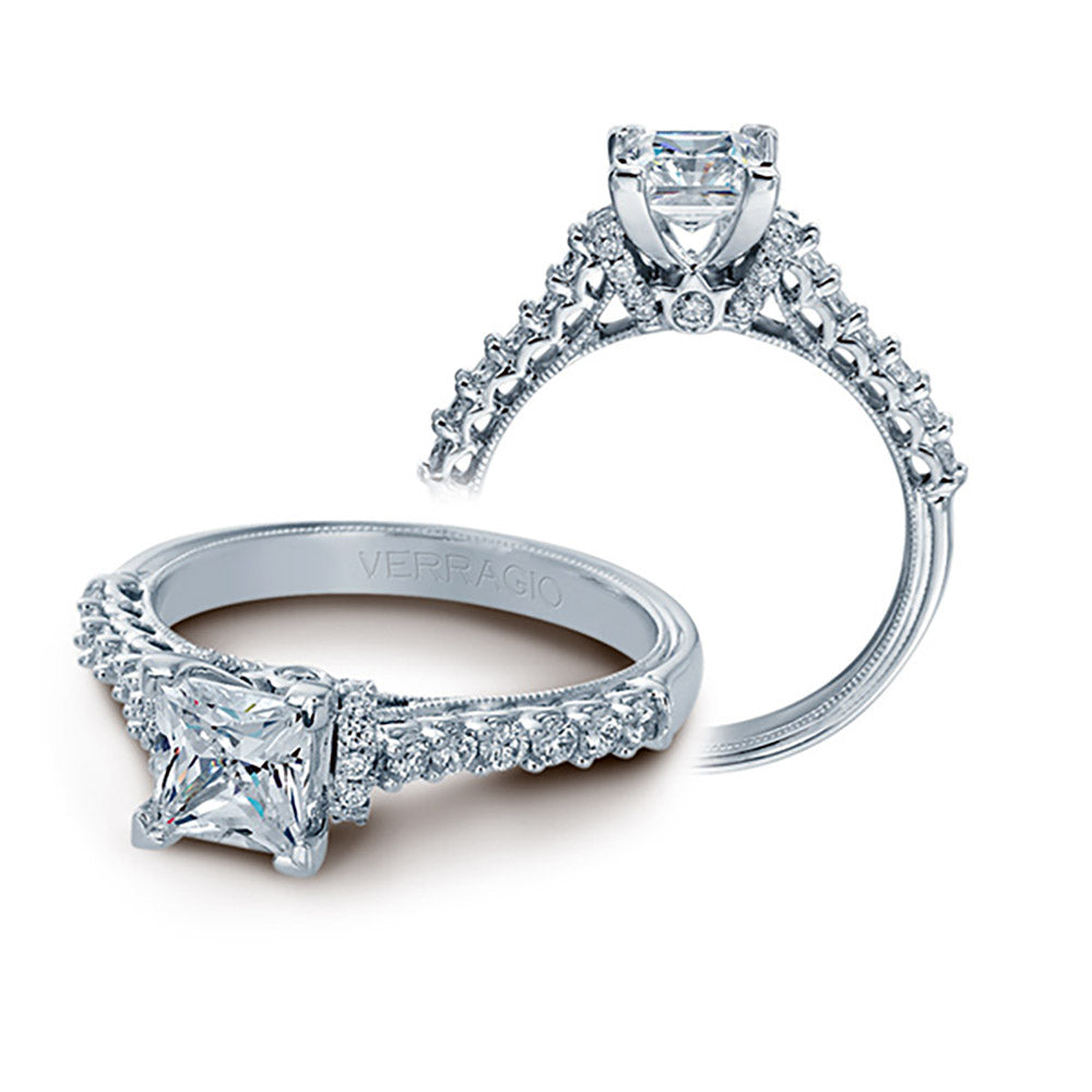 Verragio 14k White Gold 0.40ct Diamond Semi Mount Engagement Ring
