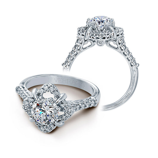 Verragio 14k White Gold 0.35ct Diamond Semi Mount Engagement Ring