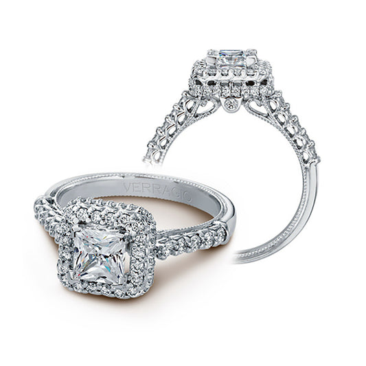 Verragio 14k White Gold 0.60ct Diamond Semi Mount Engagement Ring